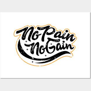 No Pain No Gain Posters and Art